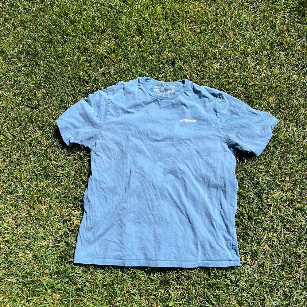 Patagonia y2k blue tee men’s size L Large